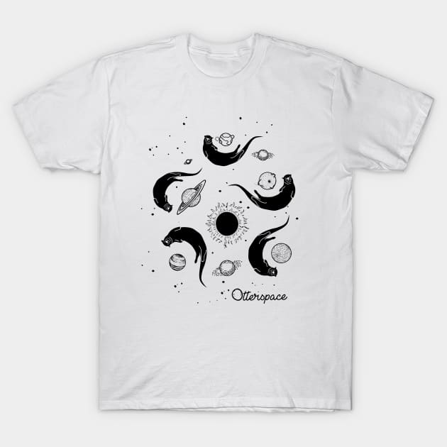 Otter Space T-Shirt by luckybengal